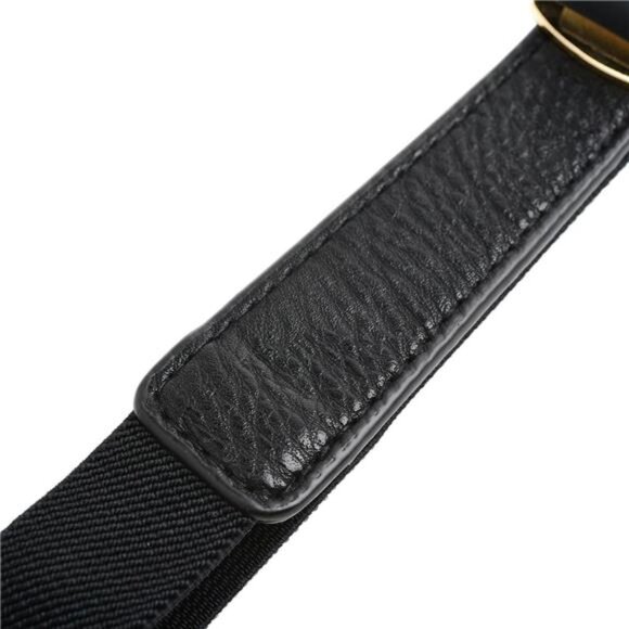 Womens 1" Width Bow Skinny Elastic Waist Belt Stretchy Belt Thin Belt - Picture 5 of 7